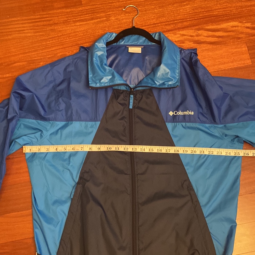 Columbia NWOT Men’s Blue & Black Lightweight Windbreaker Jacket - Sz XL - Picture 12 of 14